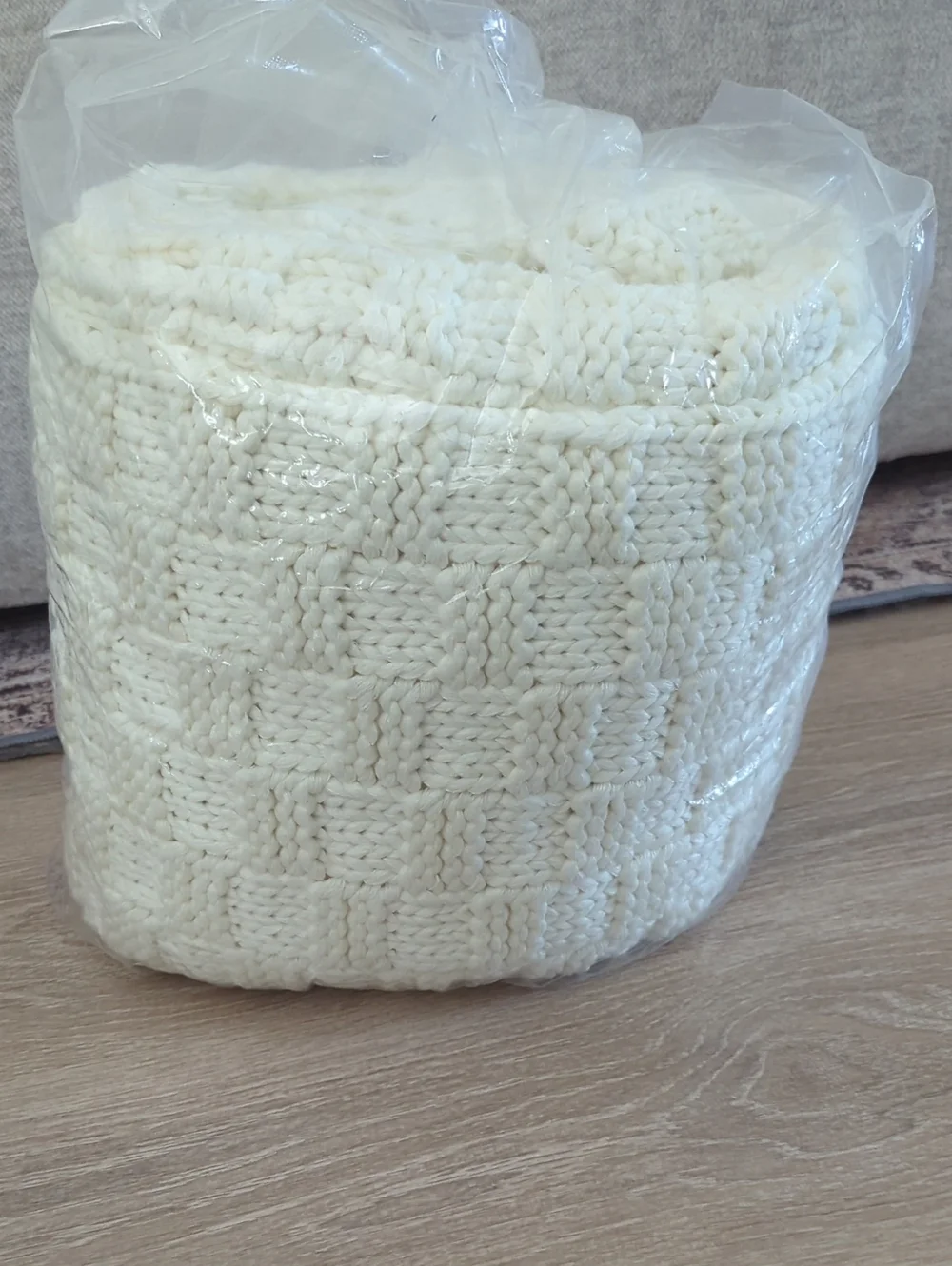 Knitted Weighted Blanket for Adult, No Beads Heavy Blanket 48” x 72''